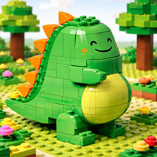 Toy bricks style